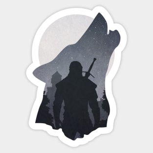 The Song of the White Wolf Sticker